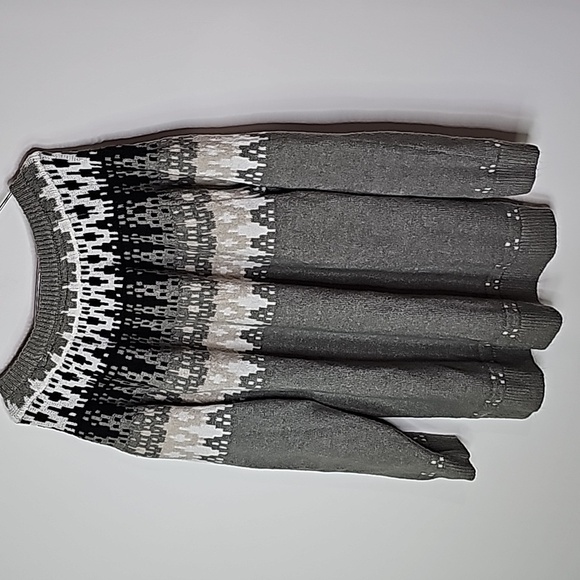 Warehouse One 3X black and gray crew neck sweater - Picture 4 of 6